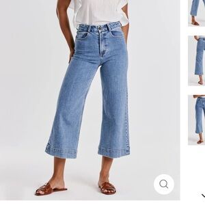 Dear John Audrey super high rise cropped wide leg Jeans